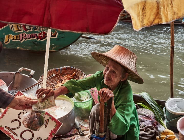 mercado flotante bangkok