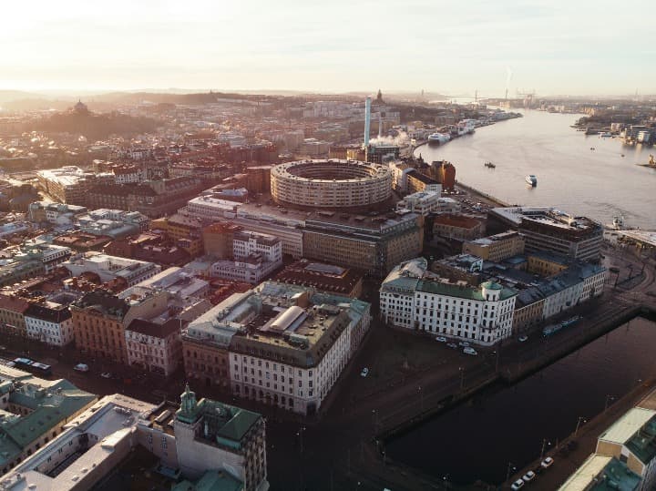 vista aerea de la ciudad de goteborg