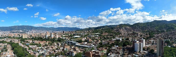 panorama de la ciudad de medellin