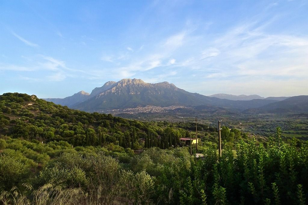 Paisaje montañoso del Parque Nacional del Gennargentu, rodeado de vegetación mediterránea